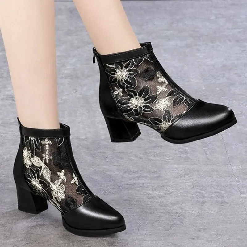 Rose - Bottines sandales fraîches, confortables et élégantes – Image 5