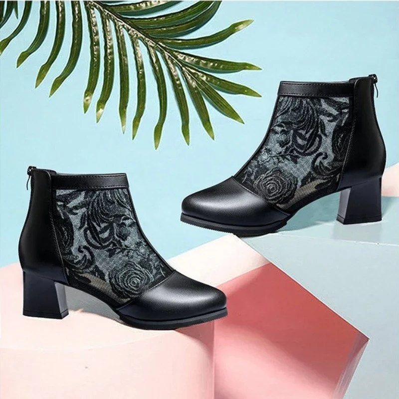 Rose - Bottines sandales fraîches, confortables et élégantes – Image 7