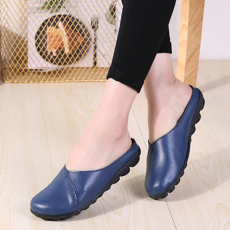 pantoufle en cuir fendu – Image 4