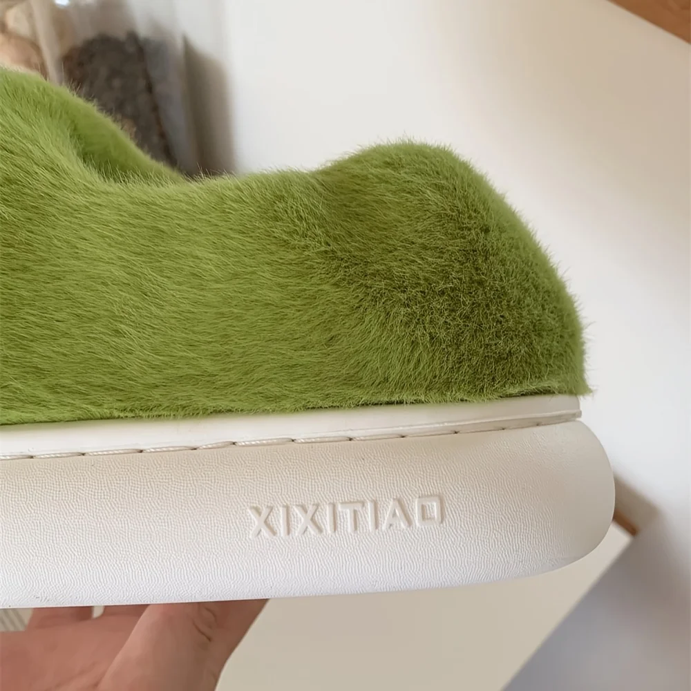 Pantoufle De Maison En Fourrure motif De Crocodile De Dessin Animé Mignon – Image 9