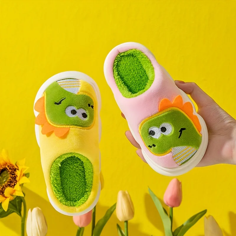 Pantoufle En Polaire Avec Dessin Animé Mignon Pour Confortables Et Antidérapantes – Image 8