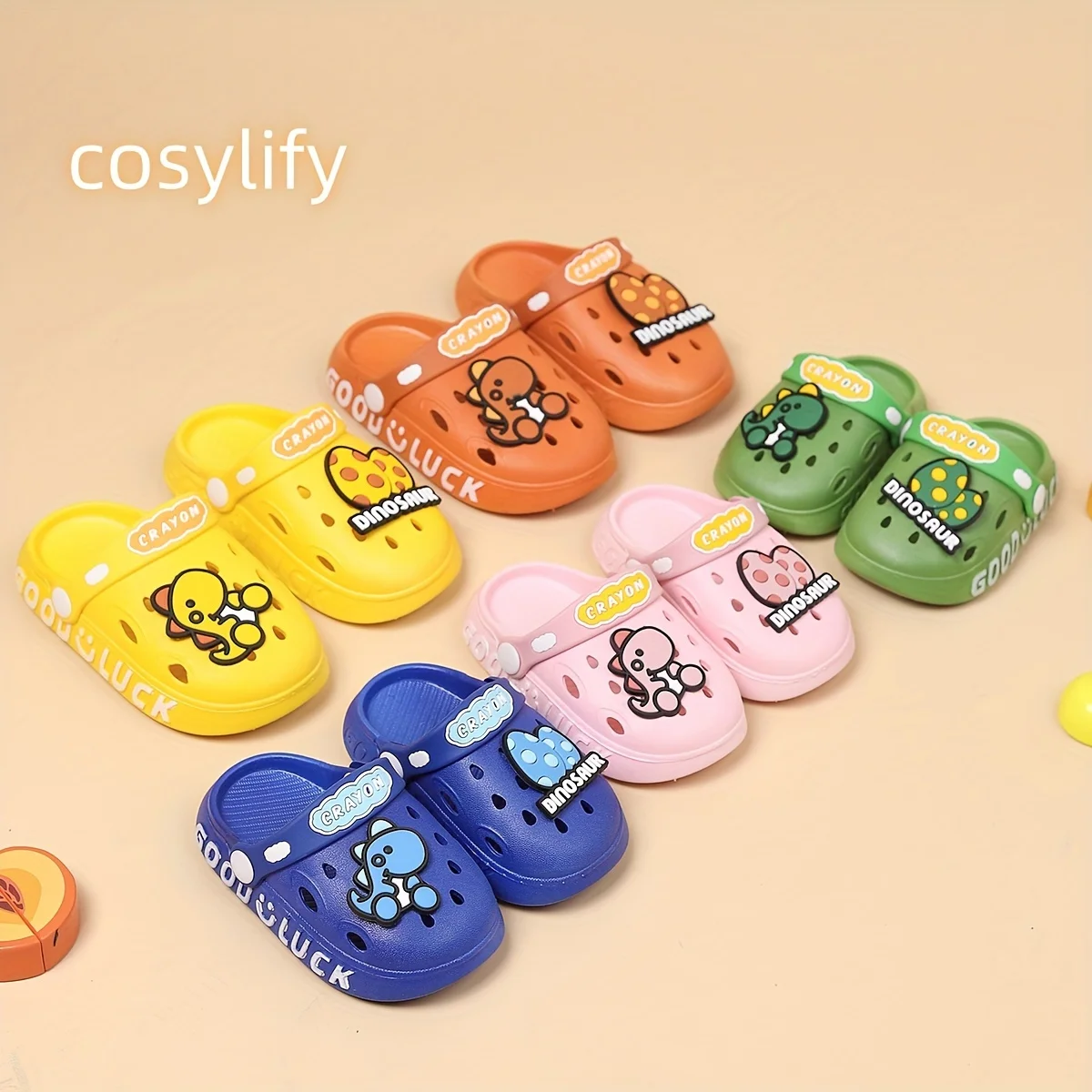 Pantoufle En Forme D’œuf De Dinosaure Fermés À Bout, Pour La Plage – Image 8