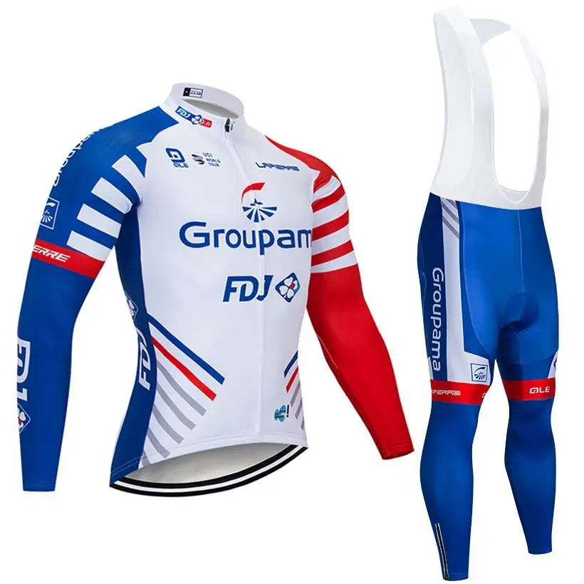 Combinaison cyclisme Pro Groupama FDJ – Manches longues pour performance et confort en hiver