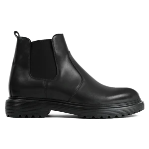 Chelsea boots élastiques cuir noir