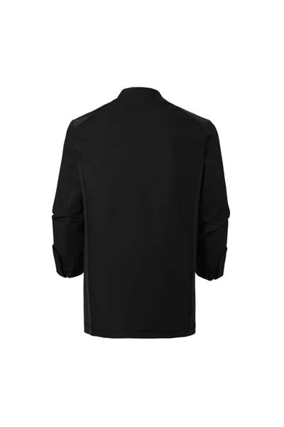 Veste de Cuisine Homme Hornet Manches Longues Noir – Image 3