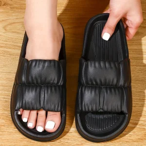 Pantoufles Décontractées Antidérapantes À Bout Ouvert