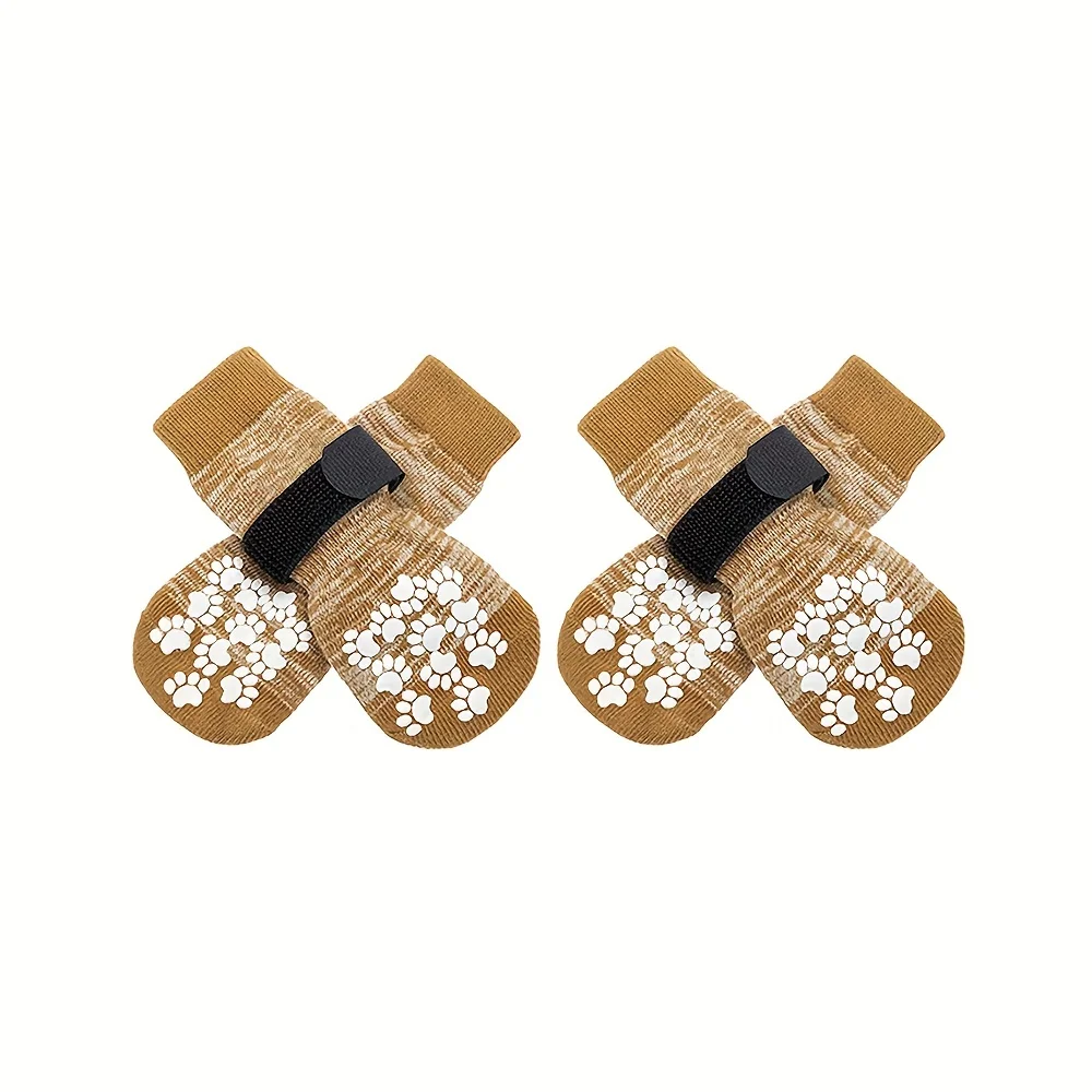 Pantoufle Antidérapantes Pour Chien, Couvre-pieds Respirants 4pcs – Image 3