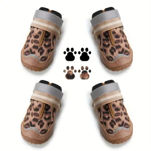 Pantoufle Bottes Pour Chiens Antidérapantes Imperméables 4pcs