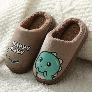 Pantoufle Chaudes Et Confortables À Motif De Dinosaure