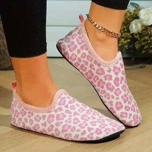 Pantoufle De Marche Épaisses Et Chaudes Décontractées En Peluche