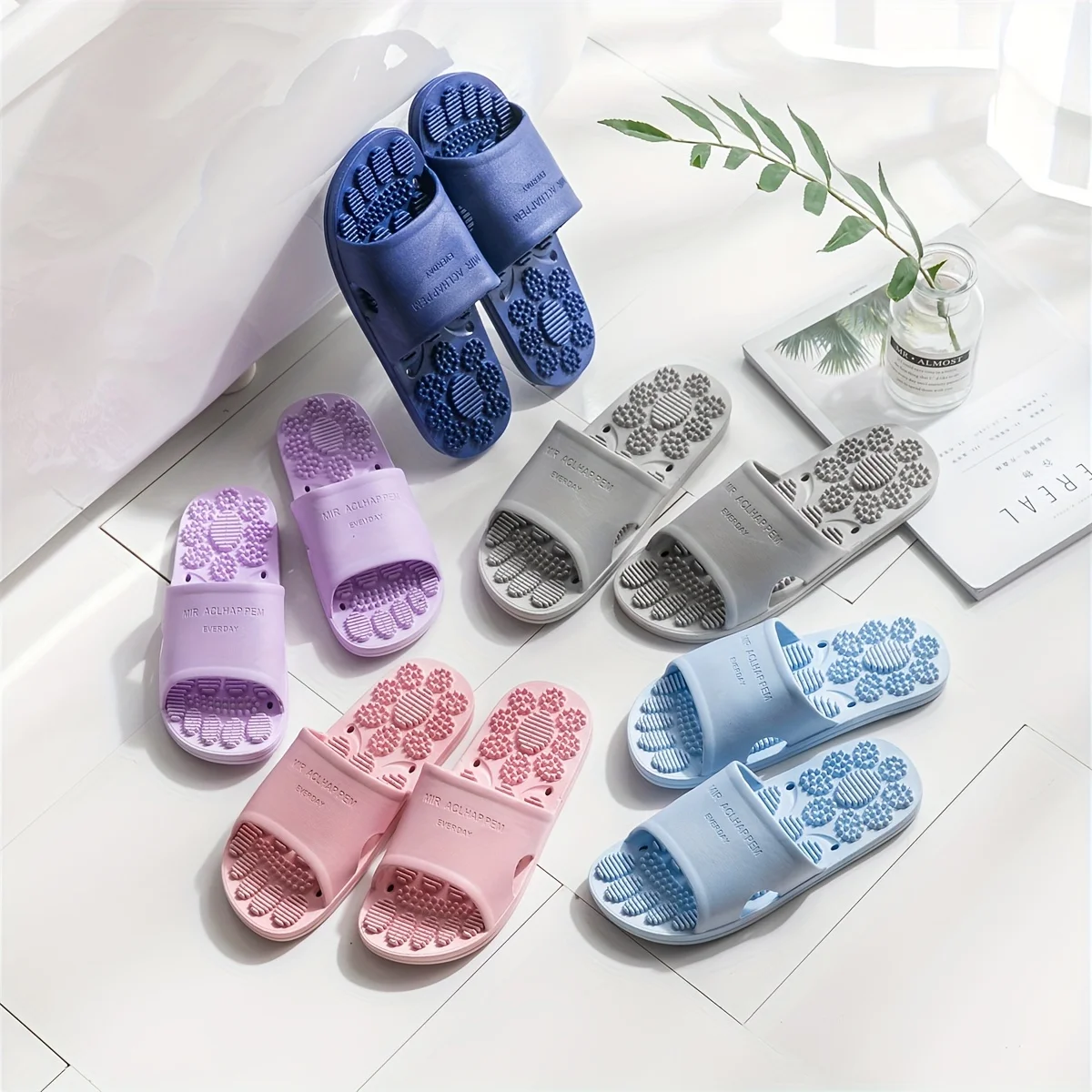 Pantoufle de Massage Antidérapants Pour Intérieurs Et Extérieurs – Image 2