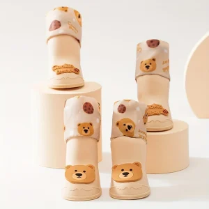 Pantoufle De Pluie En Silicone Pour Animaux De Compagnie 4pcs