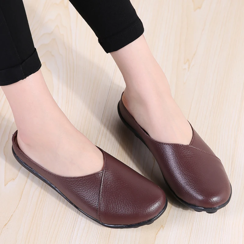 pantoufle en cuir fendu – Image 2