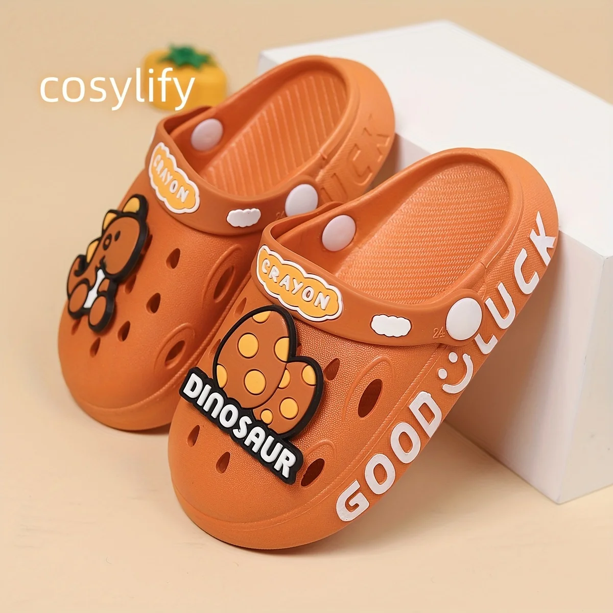 Pantoufle En Forme D’œuf De Dinosaure Fermés À Bout, Pour La Plage – Image 6