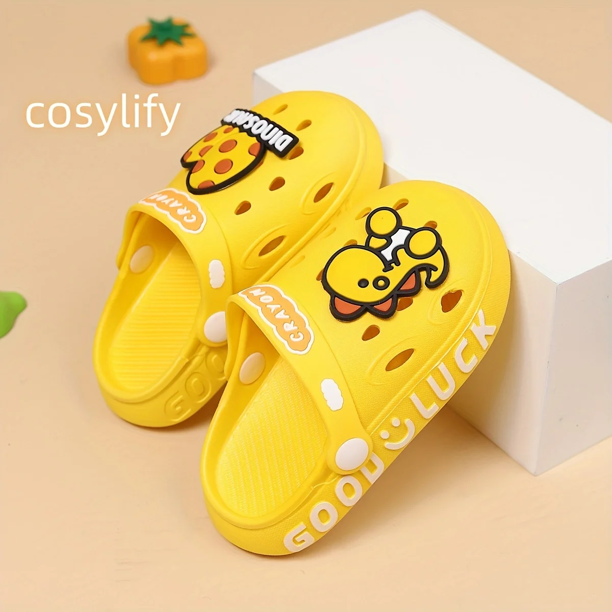 Pantoufle En Forme D’œuf De Dinosaure Fermés À Bout, Pour La Plage – Image 3