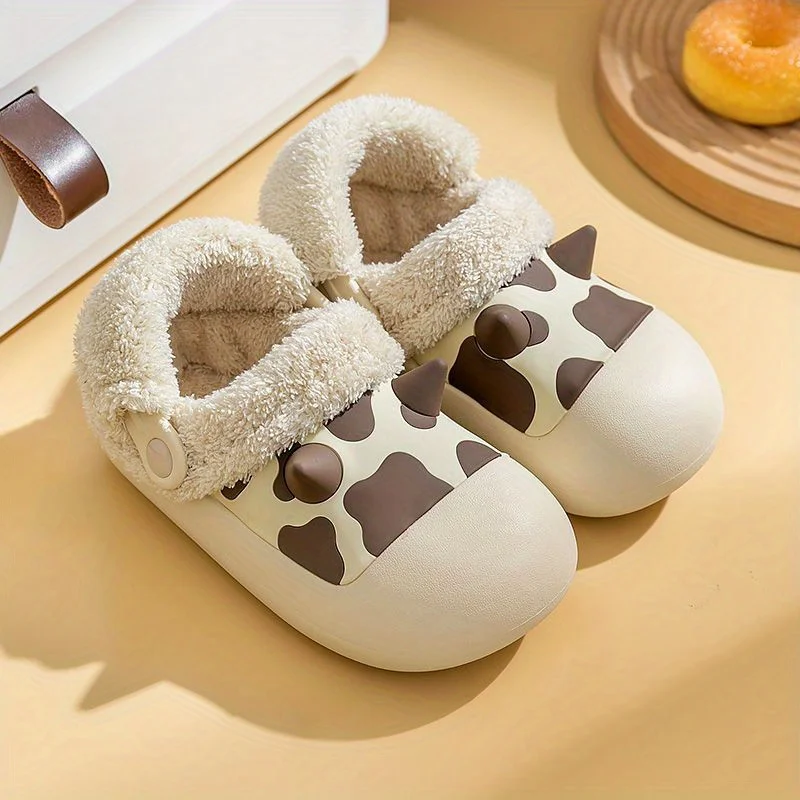 Pantoufle En Polaire Avec Dessin Animé Mignon Confortables Et Antidérapantes – Image 3