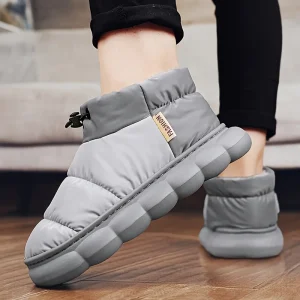 Pantoufle légères, douces, chaudes et confortables avec doublure en peluche et lien élastique