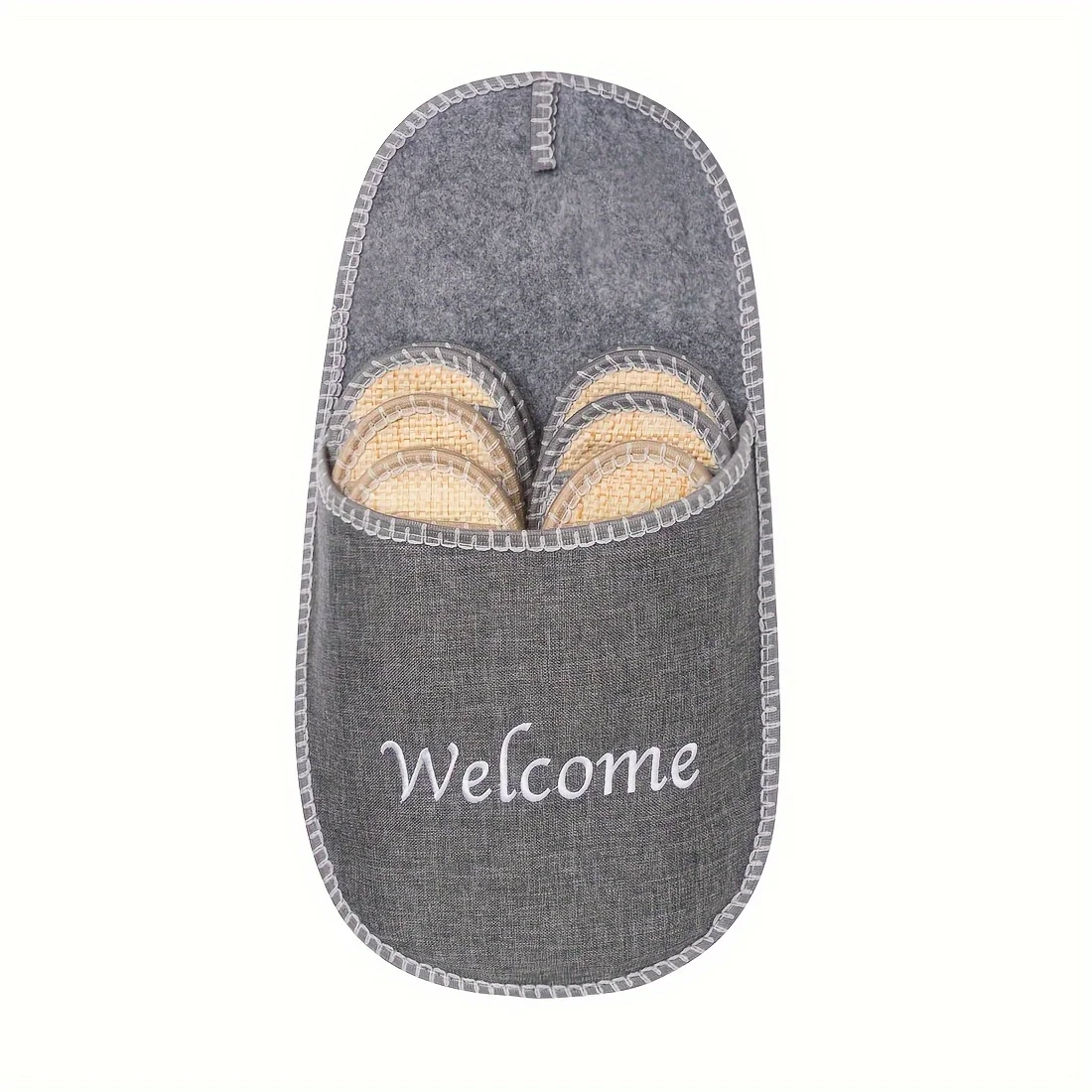 Pantoufles Chauds Pour La Maison, Légers Et Ouverts Aux Orteils lot de 6 Paires – Image 3