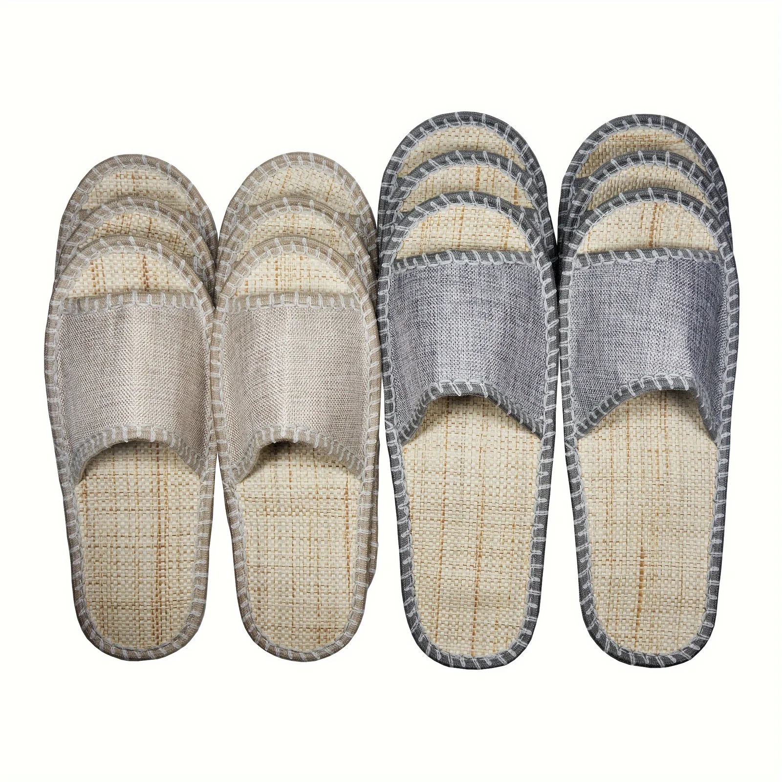 Pantoufles Chauds Pour La Maison, Légers Et Ouverts Aux Orteils lot de 6 Paires