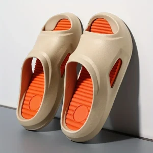 Pantoufles confortables de massage légères à bout ouvert pour la salle de bains