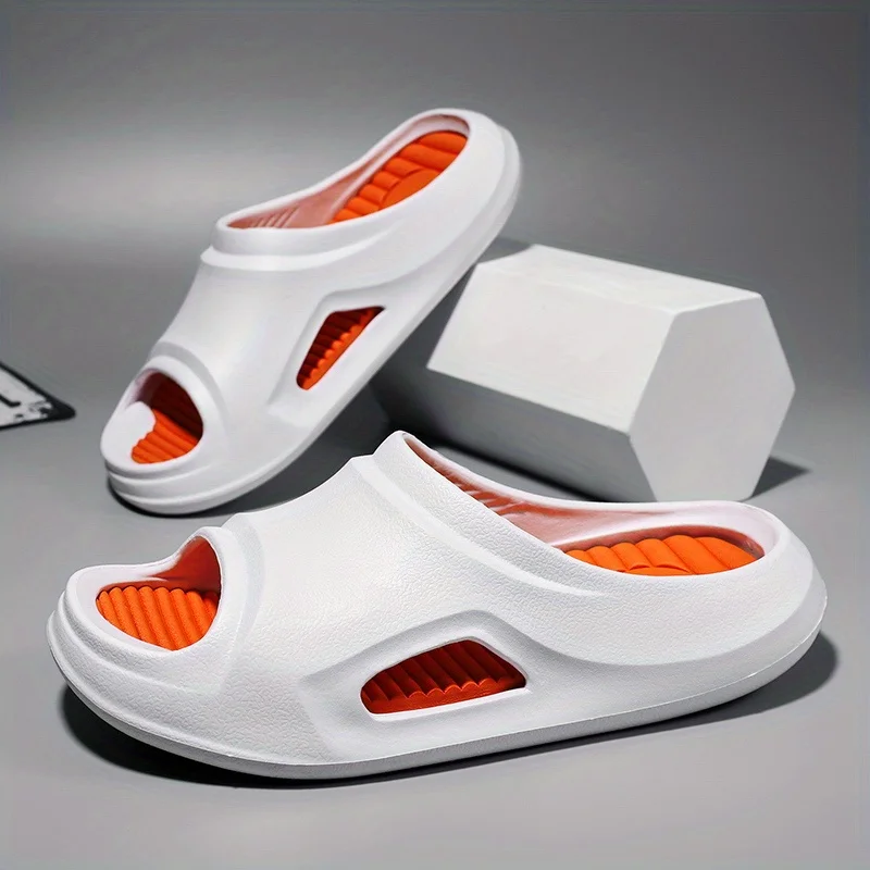 Pantoufles confortables de massage légères à bout ouvert pour la salle de bains – Image 4