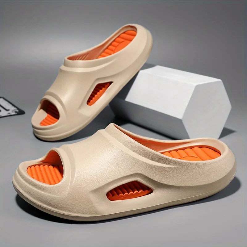 Pantoufles confortables de massage légères à bout ouvert pour la salle de bains – Image 3