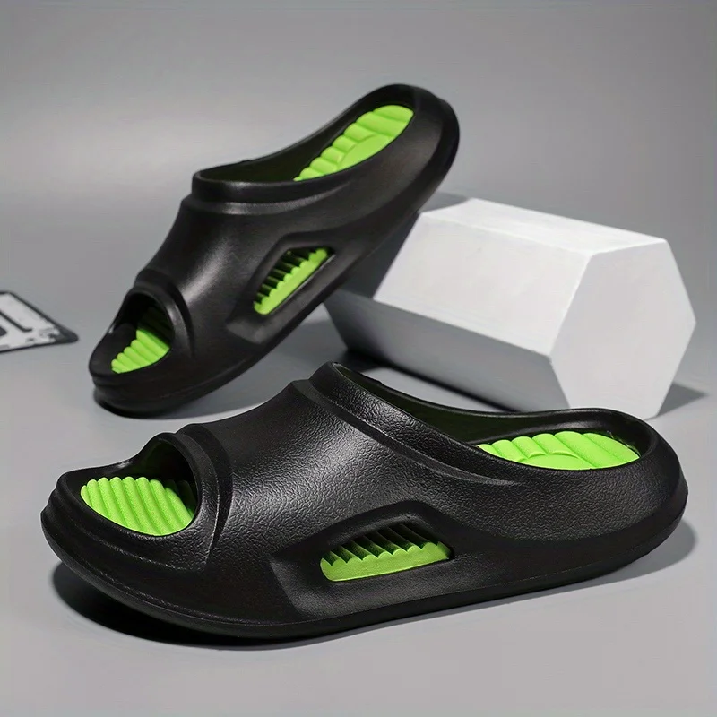 Pantoufles confortables de massage légères à bout ouvert pour la salle de bains – Image 5