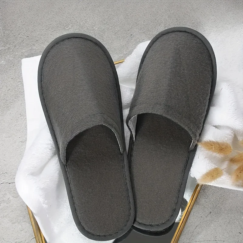 Pantoufles De Spa Antidérapantes Pour Les Voyages D’hôtels – Image 4