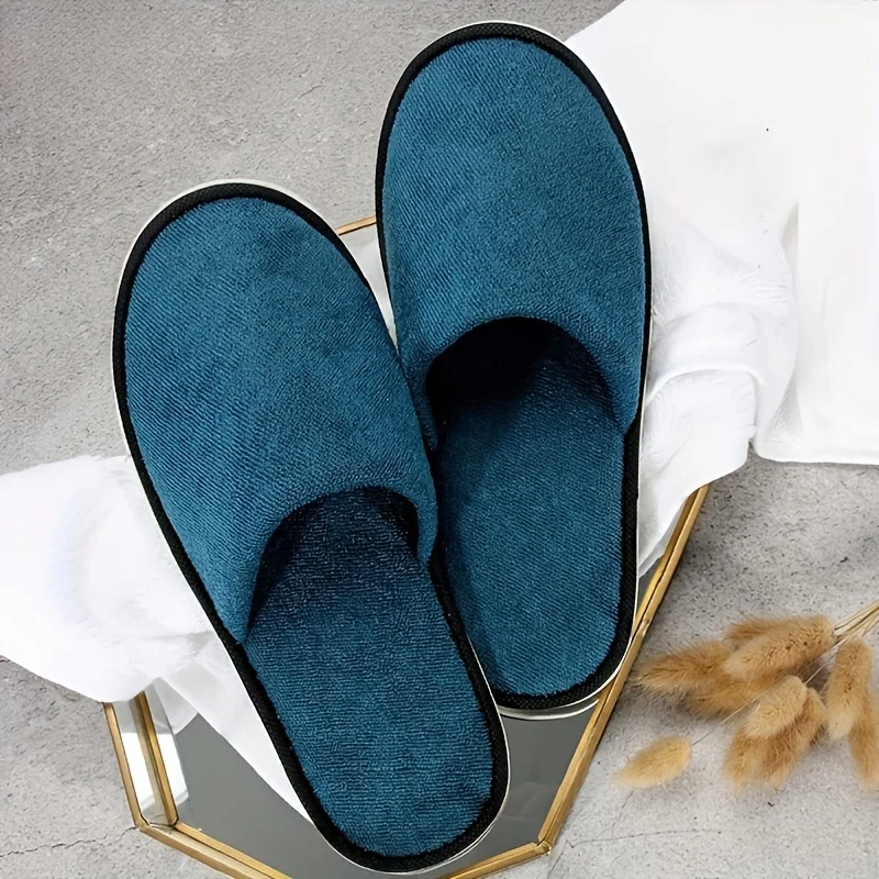 Pantoufles De Spa Antidérapantes Pour Les Voyages D’hôtels – Image 2