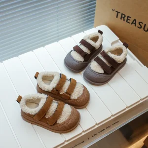 Pantoufles en cuir pour enfants