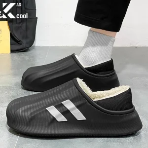 Pantoufles en fourrure imperméables