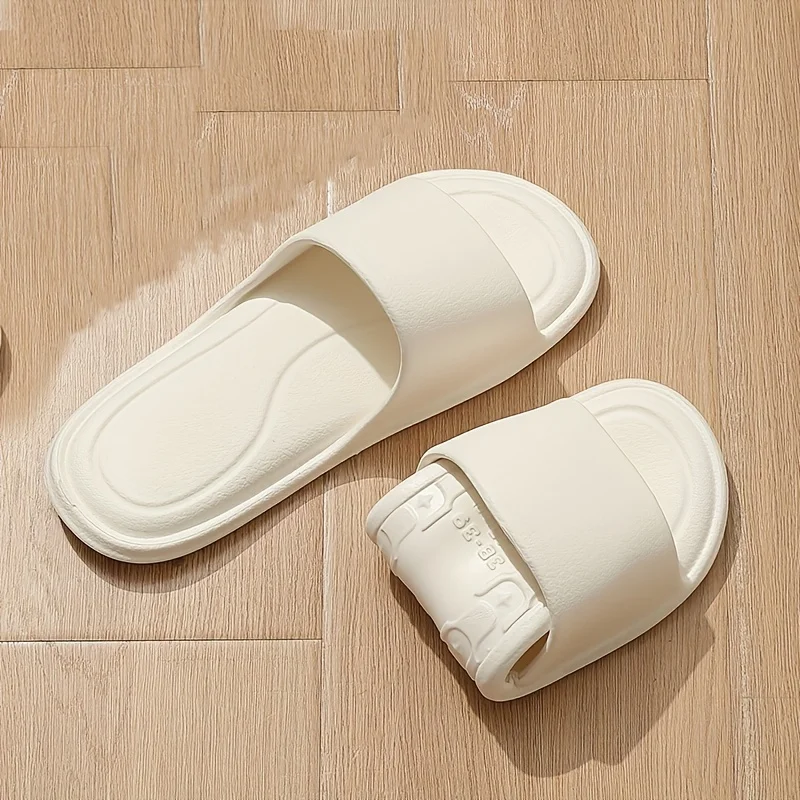 Pantoufles Minimalistes Unis En Couleur Unie, Semelle Souple Légère – Image 7