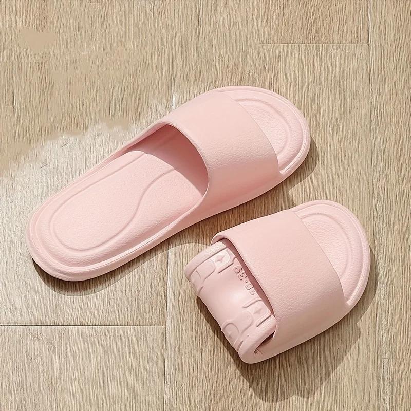 Pantoufles Minimalistes Unis En Couleur Unie, Semelle Souple Légère – Image 4