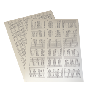 Planche de 36 tableaux codes à coller – Orientsport